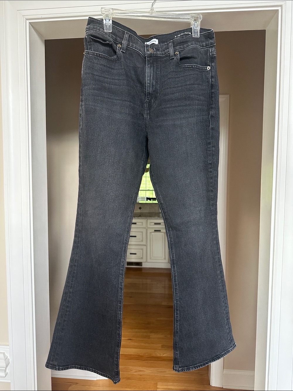 Nordstrom Black Wash Flare Jeans